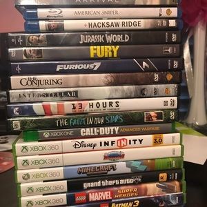 Movies and video games bundle for cheap